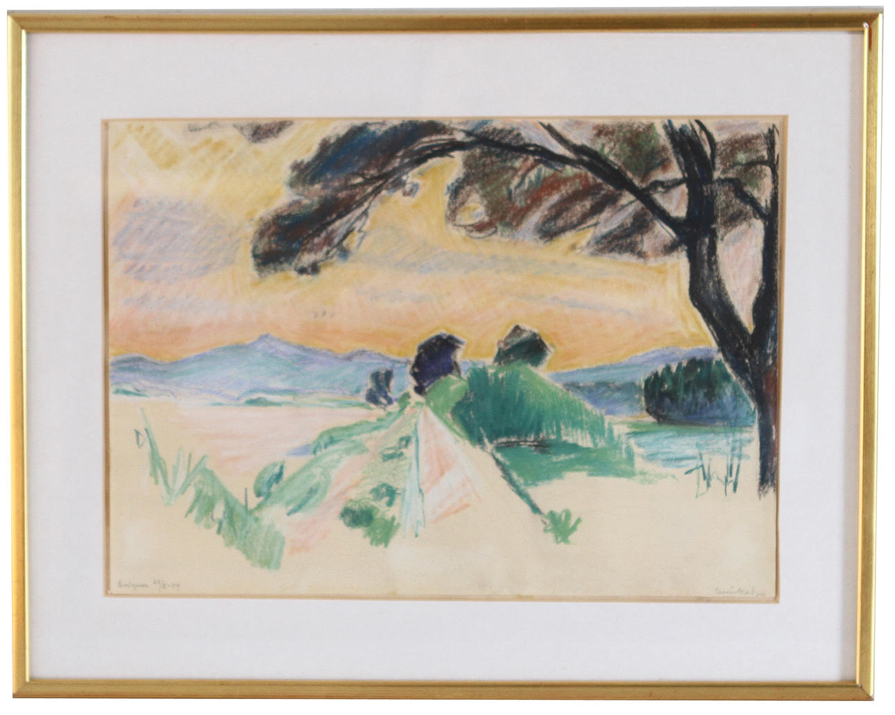 KARL EINAR KEDJA. Teckning, sign o dat -49 Avignon.