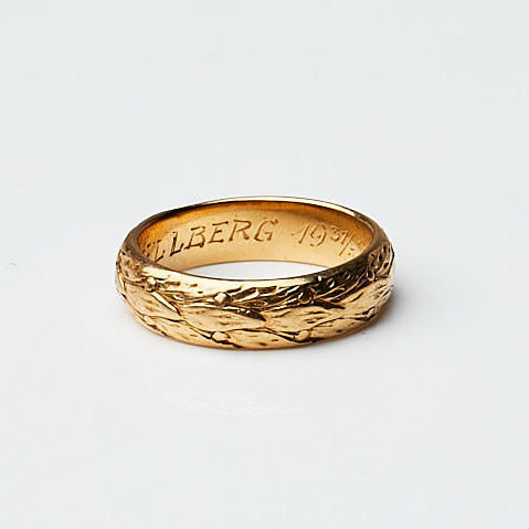 RING/Doctor's ring, 18k gold, 1926.