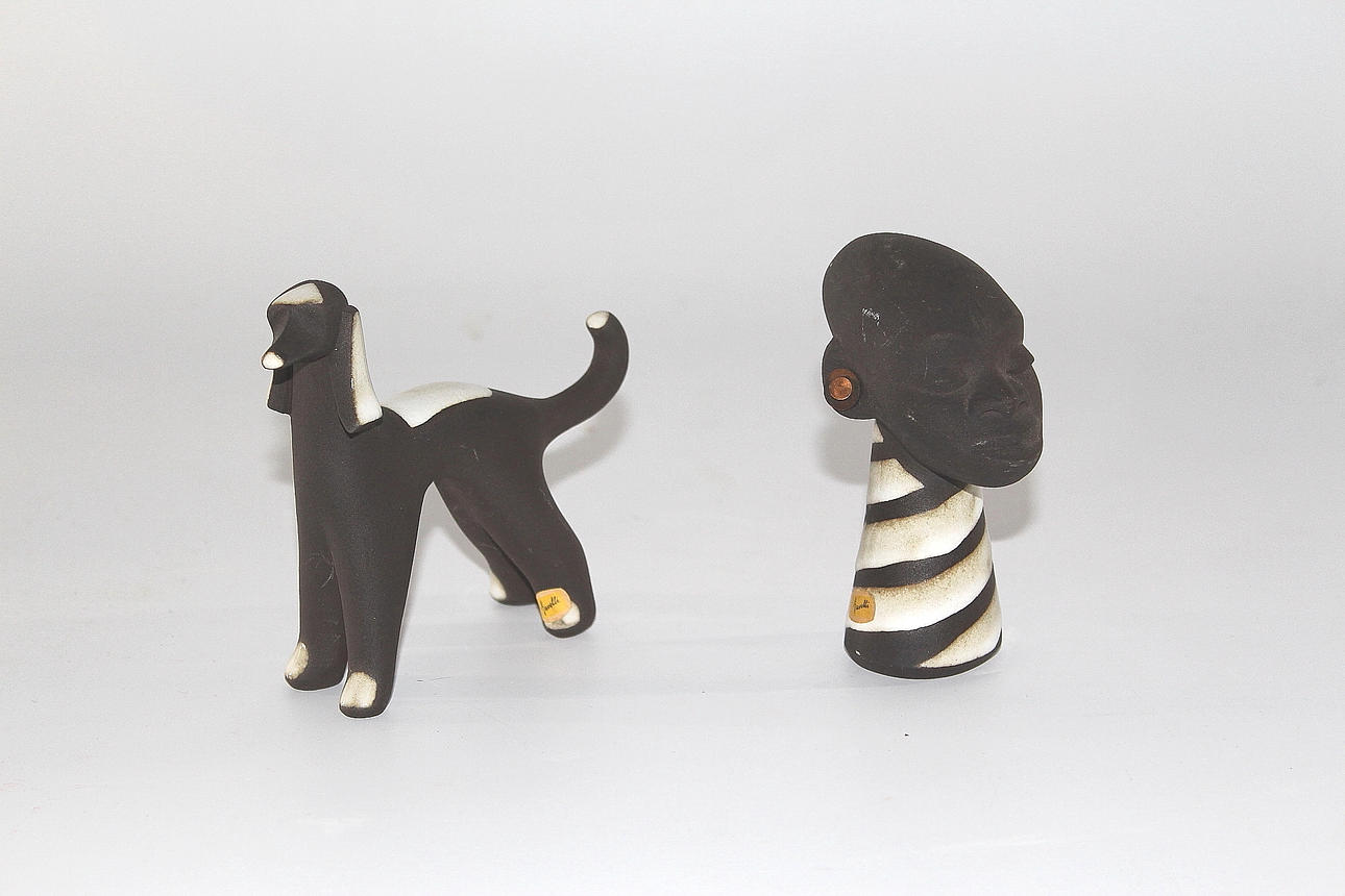 FIGURINER, keramik, 2 st, Ravelli.