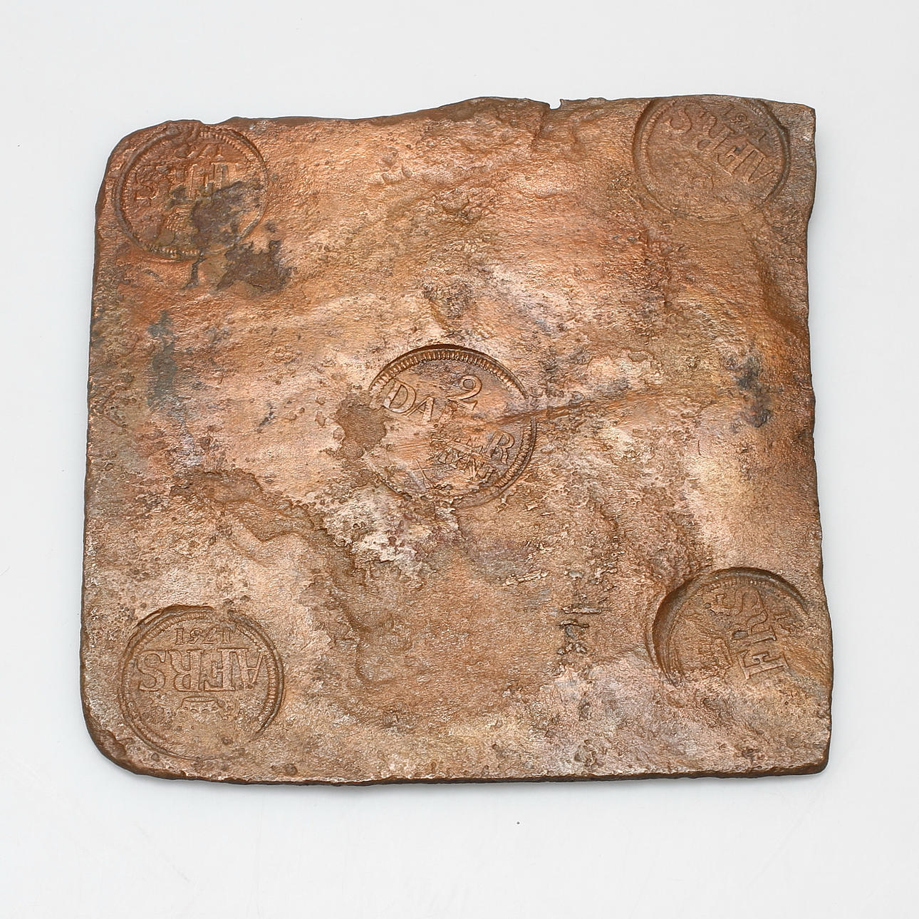 PLÅTMYNT, Sverige, 2 daler S.M, 1751.