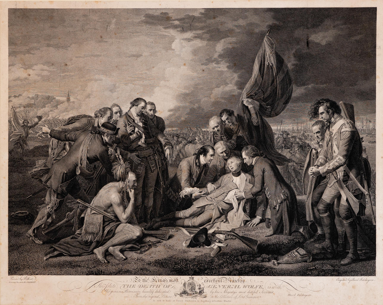 THEODOR FALCKEYSEN (1765-1814). General Wolfes död.