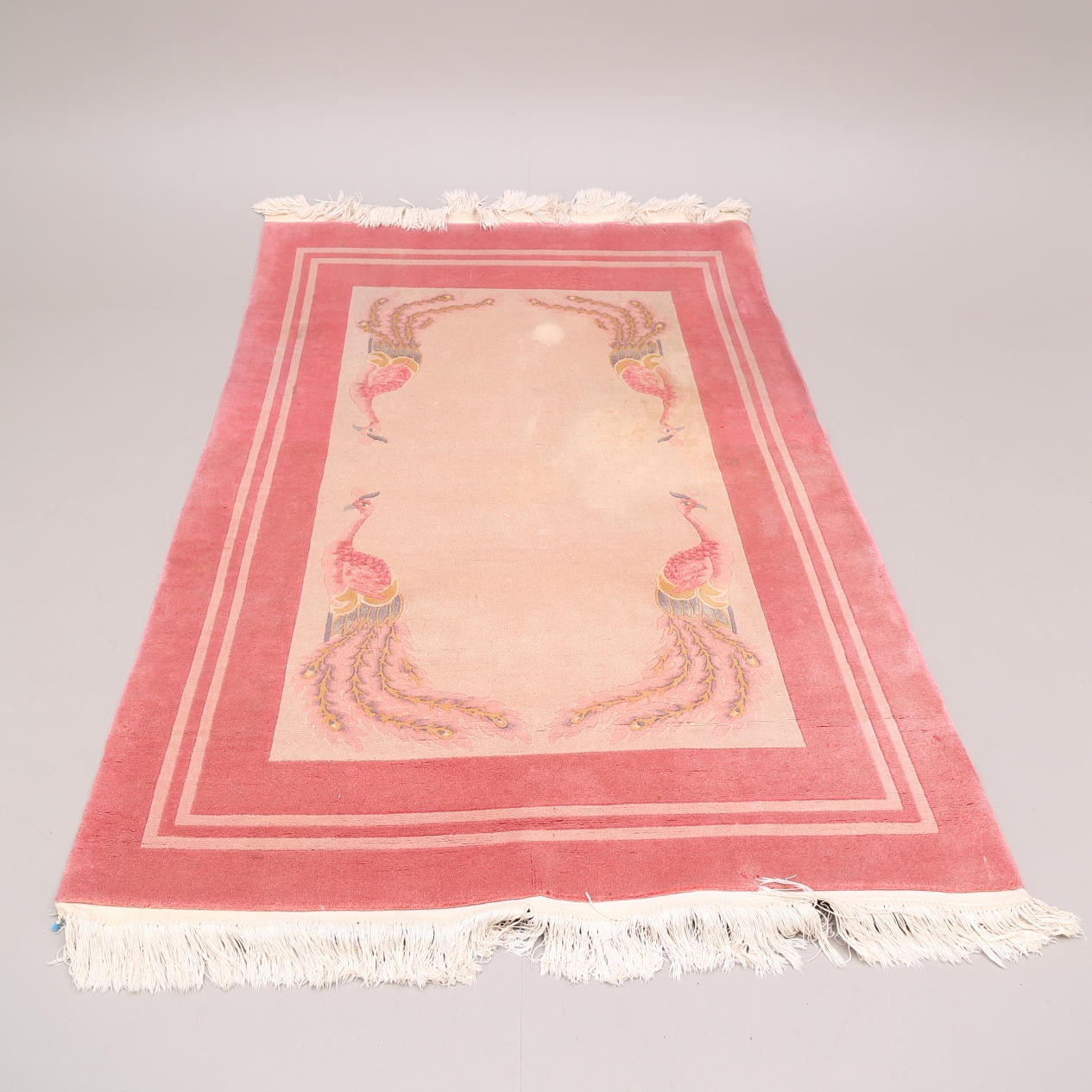 KINAMATTA, rosa botten, 136 x 200 cm.