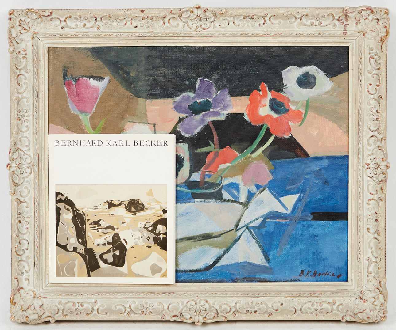 BERNHARD KARL BECKER. Pinturas y Catálogo, 'Anémonas' (2).