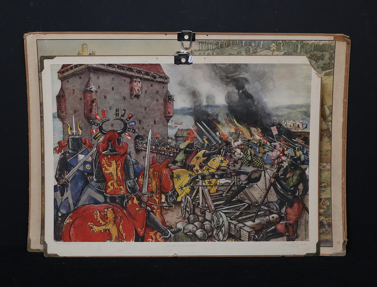 SKOLPLANSCHER, 3 st, 1900-tal.