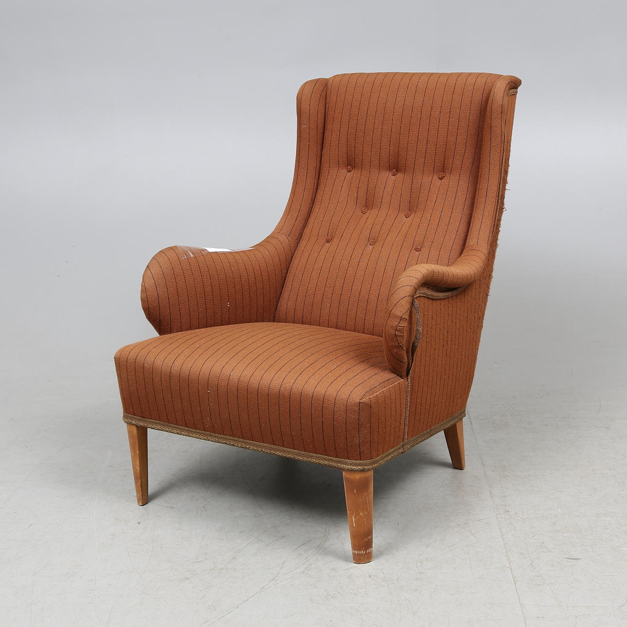 FÅTÖLJ,"Oscar", Carl Malmsten, 1900-talets mitt.