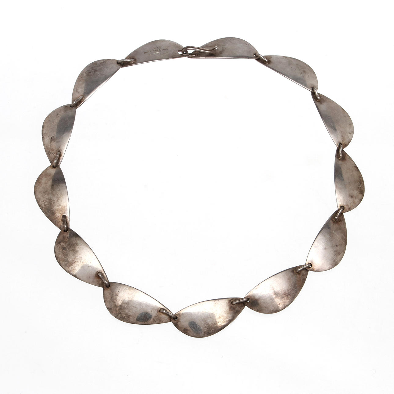 HALSBAND, silver, Hans Hansen, Danmark. Vikt ca 48 gram.