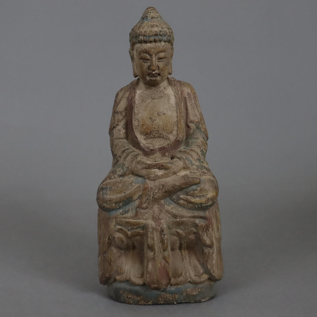 - BUDA AMITABHA Sentado - Madera.