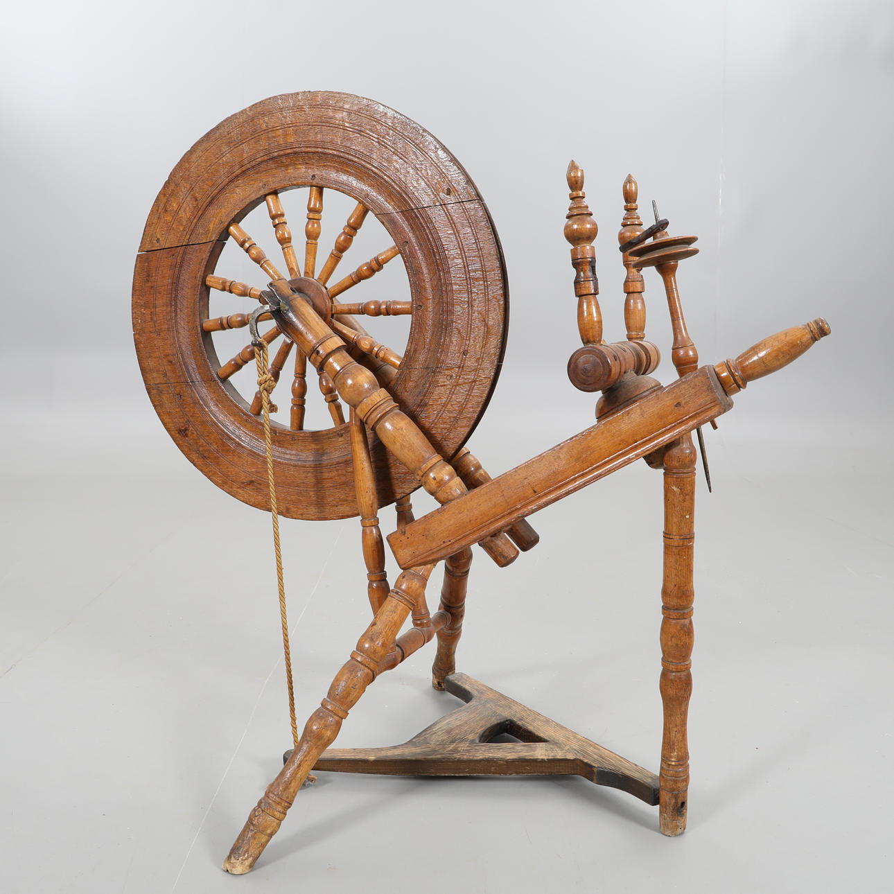SPINNROCK, Nice common work. Mid 19th century, marked NSS.