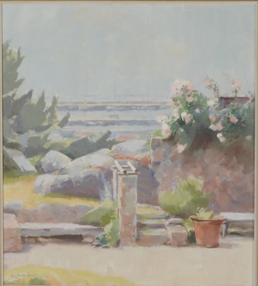 GUNNAR WALLENTIN. Olja på duk.