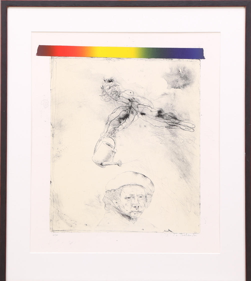 PÄR GUNNAR THELANDER. färglitografi 24/60, signerad P.G.Thelander.