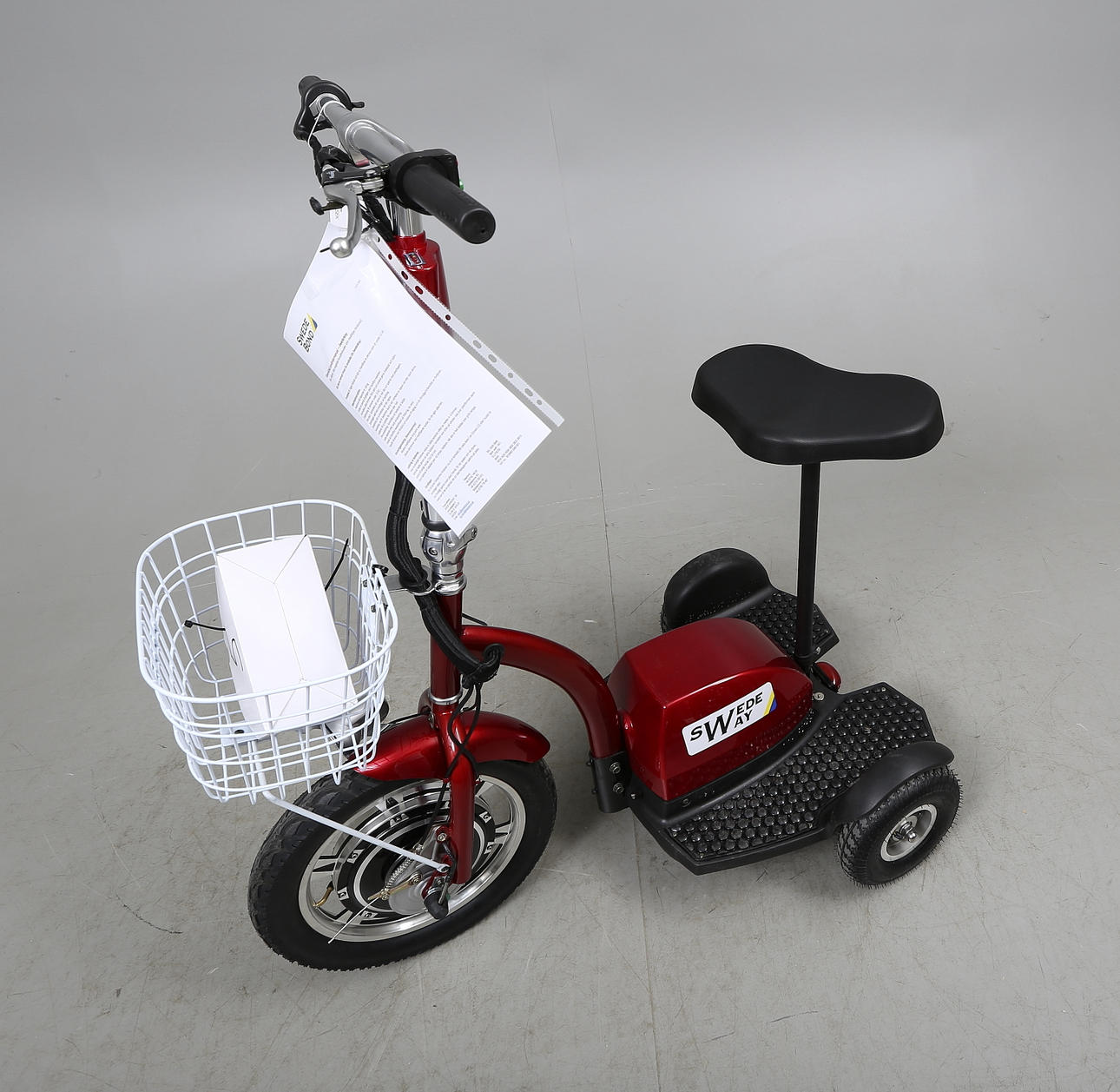 SWEDWAY, eldriven, trehjuling.