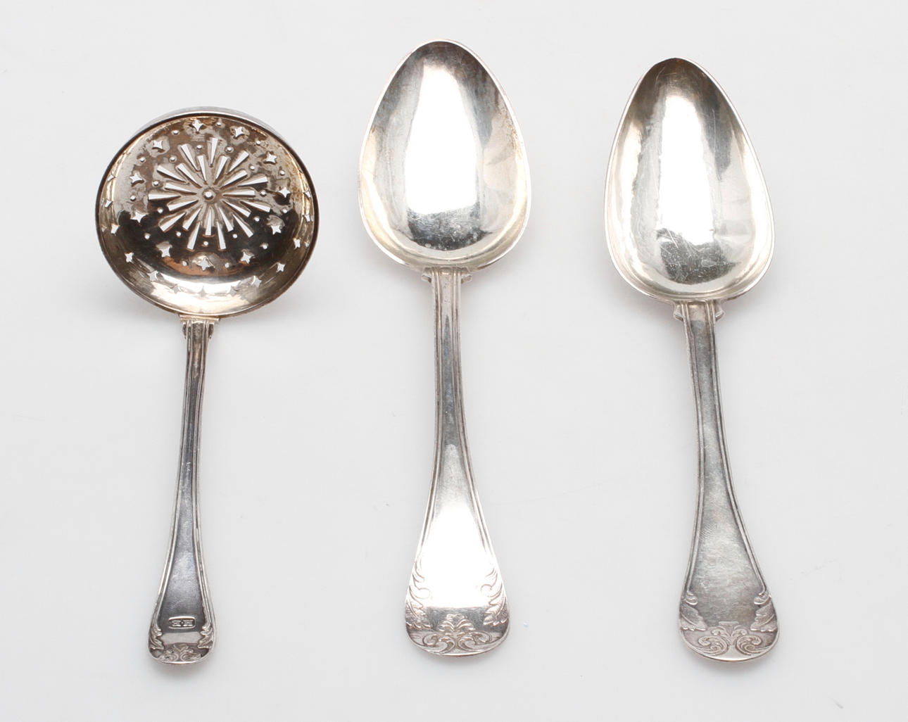 BESTICK, 3 delar, silver, ca 153 gram.