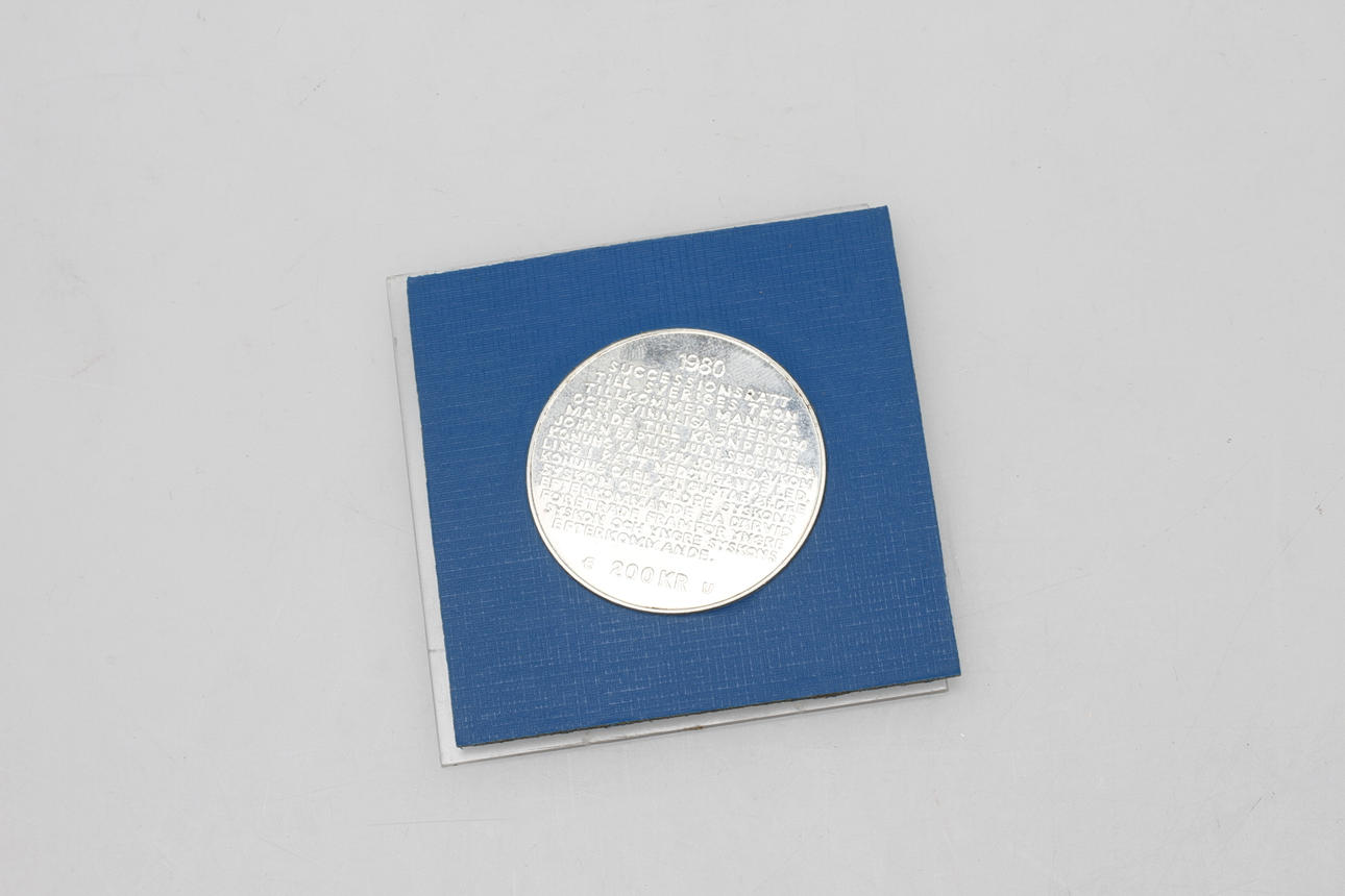 MINNESMYNT, Ändrad successionsordning, 1980, 200kr.