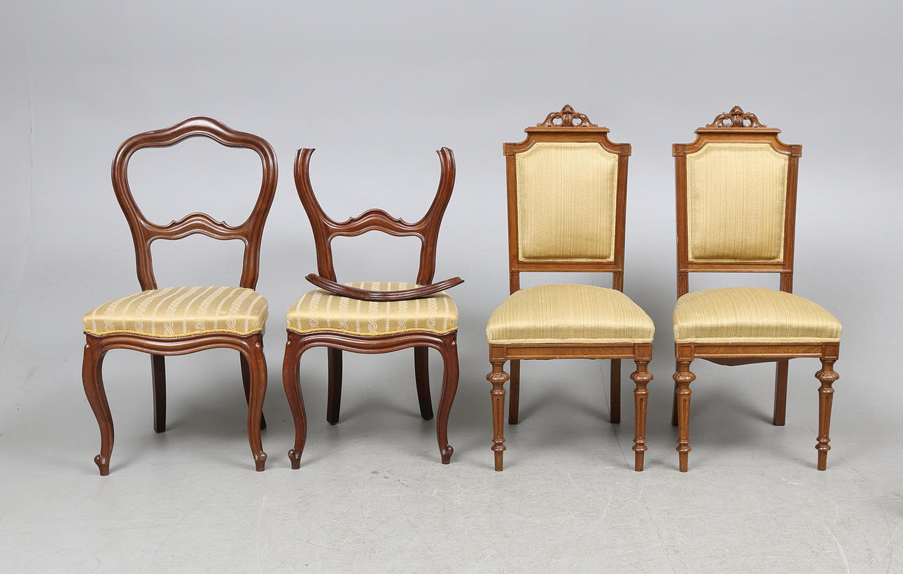 STOLAR, 2 par, sent 1800-tal.