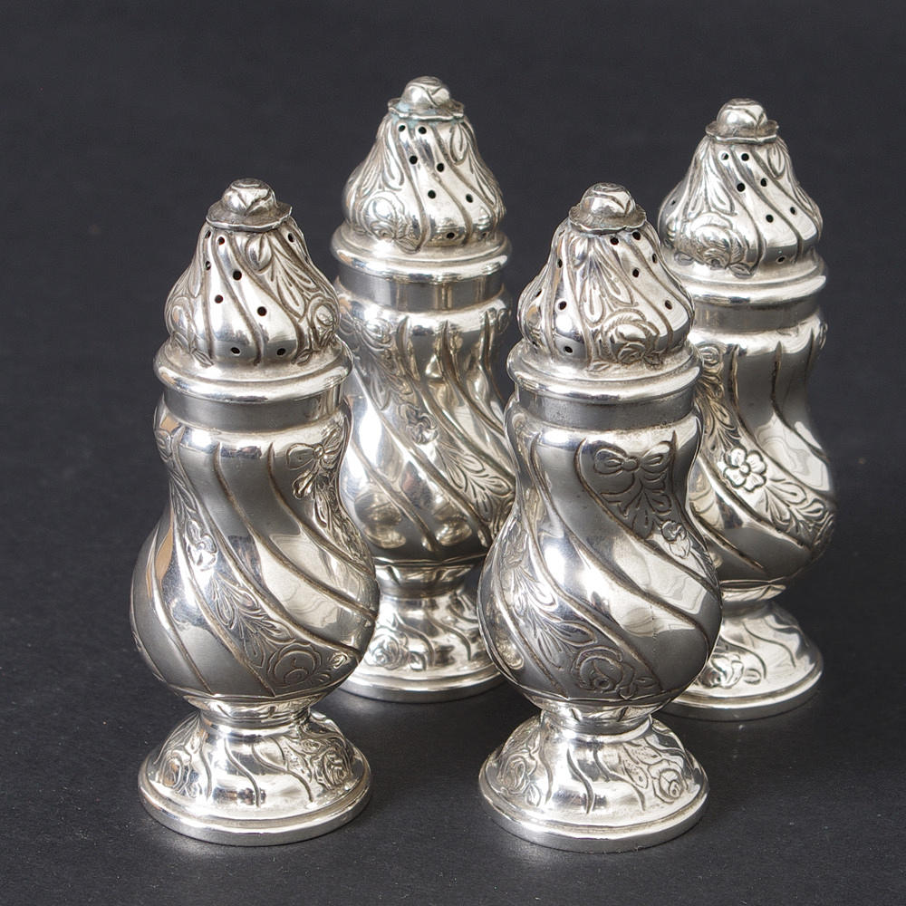 STRÖARE, 4 stycken, silver.