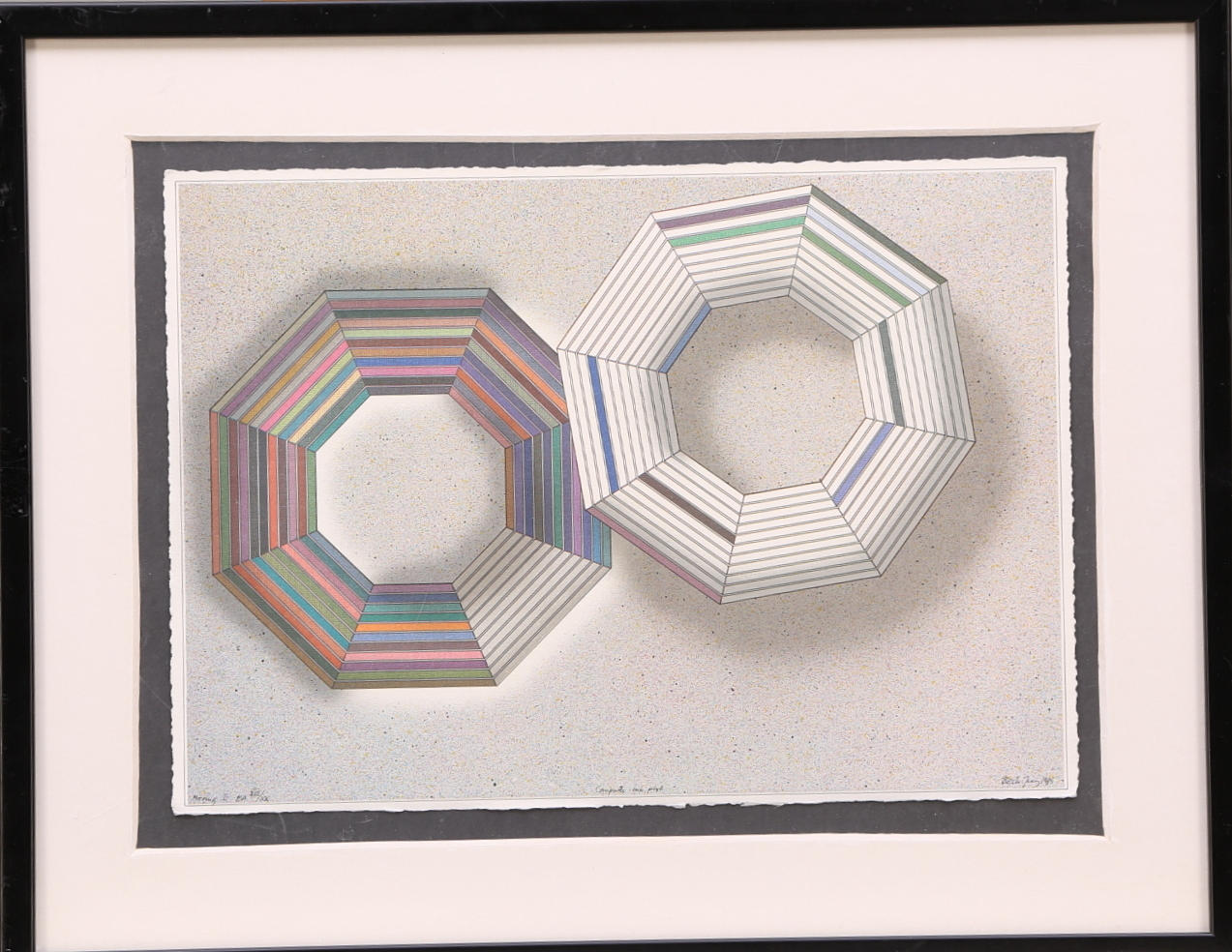 BECK & JUNG. litografi EA VIII/XX, signerad Beck & Jung 1985, "Moving I".