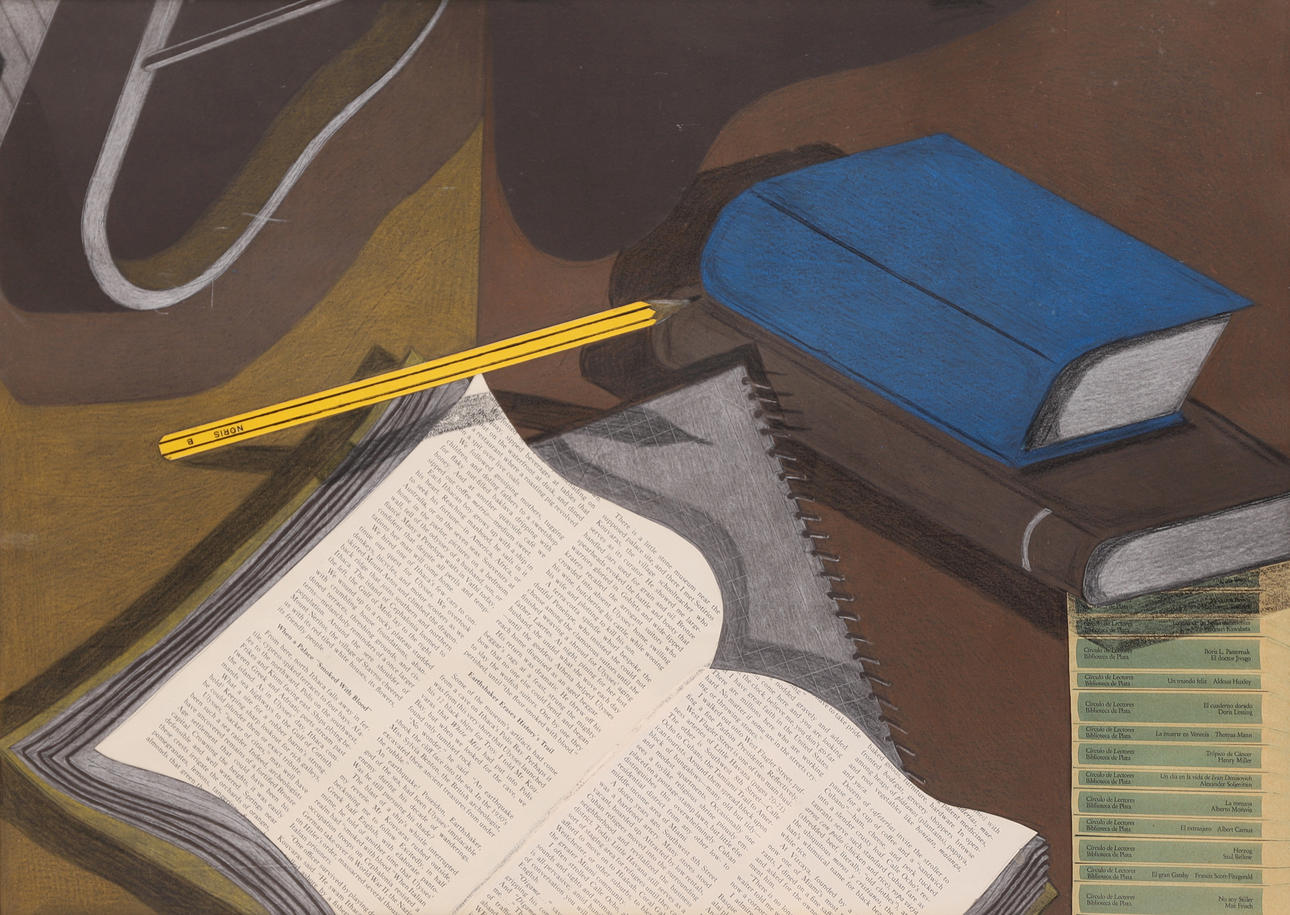 ANÓNIMO SIGLO XX. BODEGÓN, collage sobre papel.