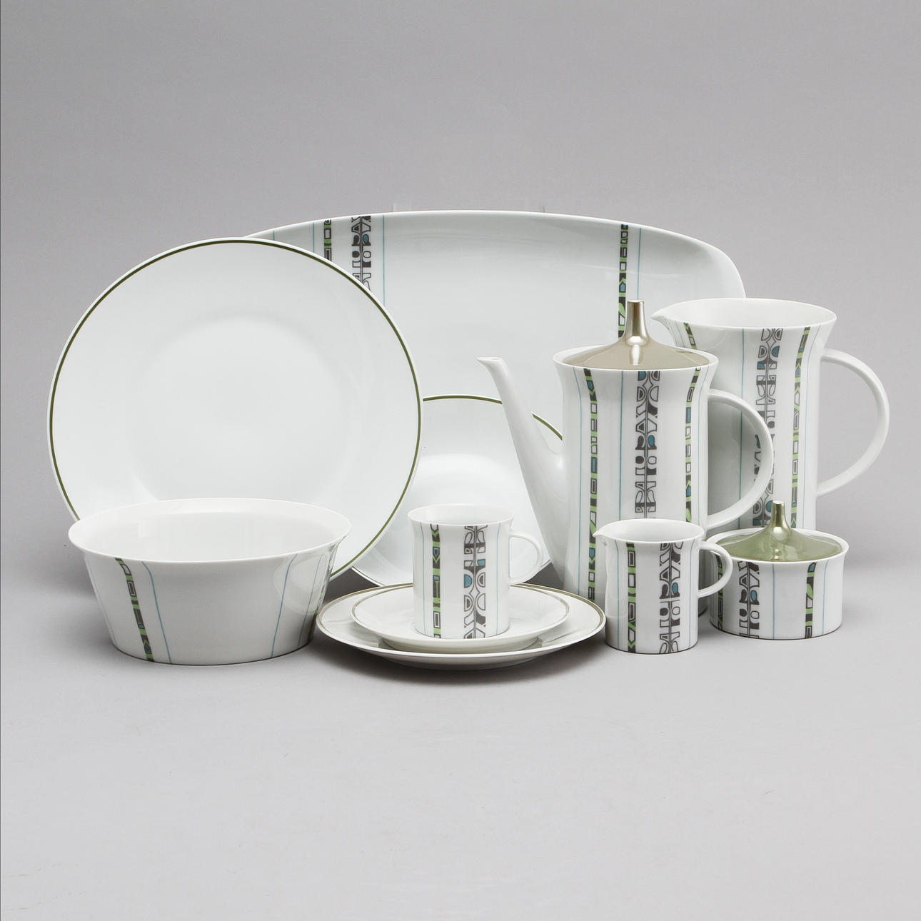 MATSERVIS, "Grünewald", 85 delar, Rosenthal.