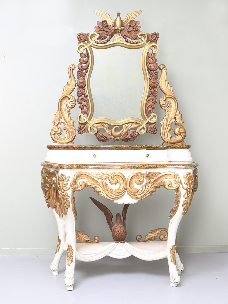 SPEGEL med KONSOLBORD, Carl Gustaf Scherna, 1800-tal.