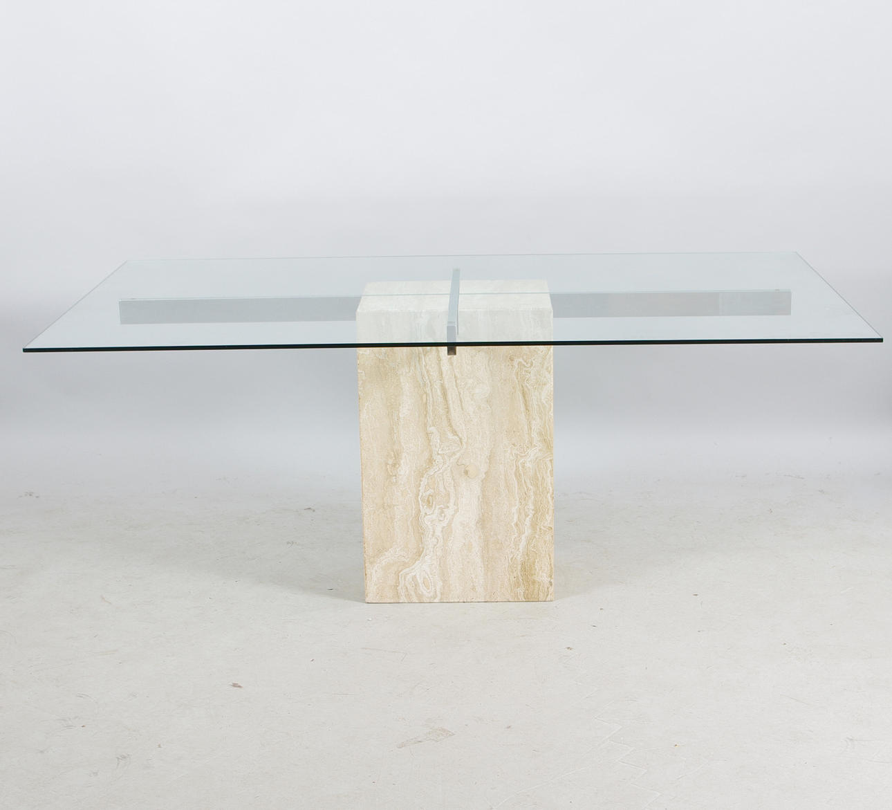 MATBORD, glas, marmor, krom.