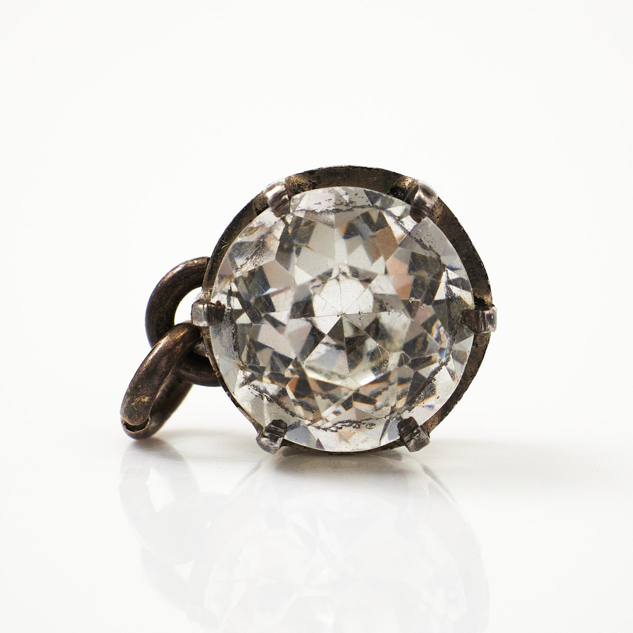BROSCH, silver, strass, omkring 1900. Smycken & Ädelstenar - Broscher ...