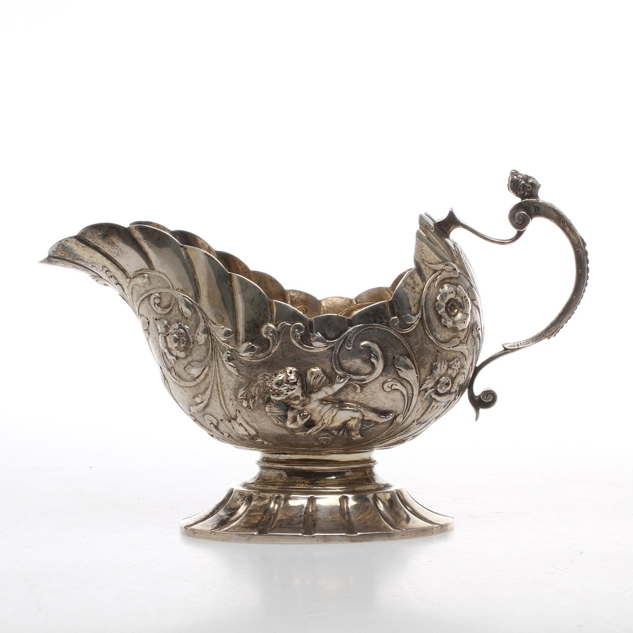 SÅSKANNA, silver, troligen Storck & Sinsheimer, Hanau, Tyskland, 1800/1900-tal.