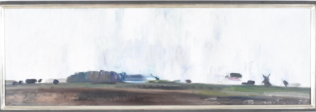 GUNNAR PERSSON. oil on canvas.