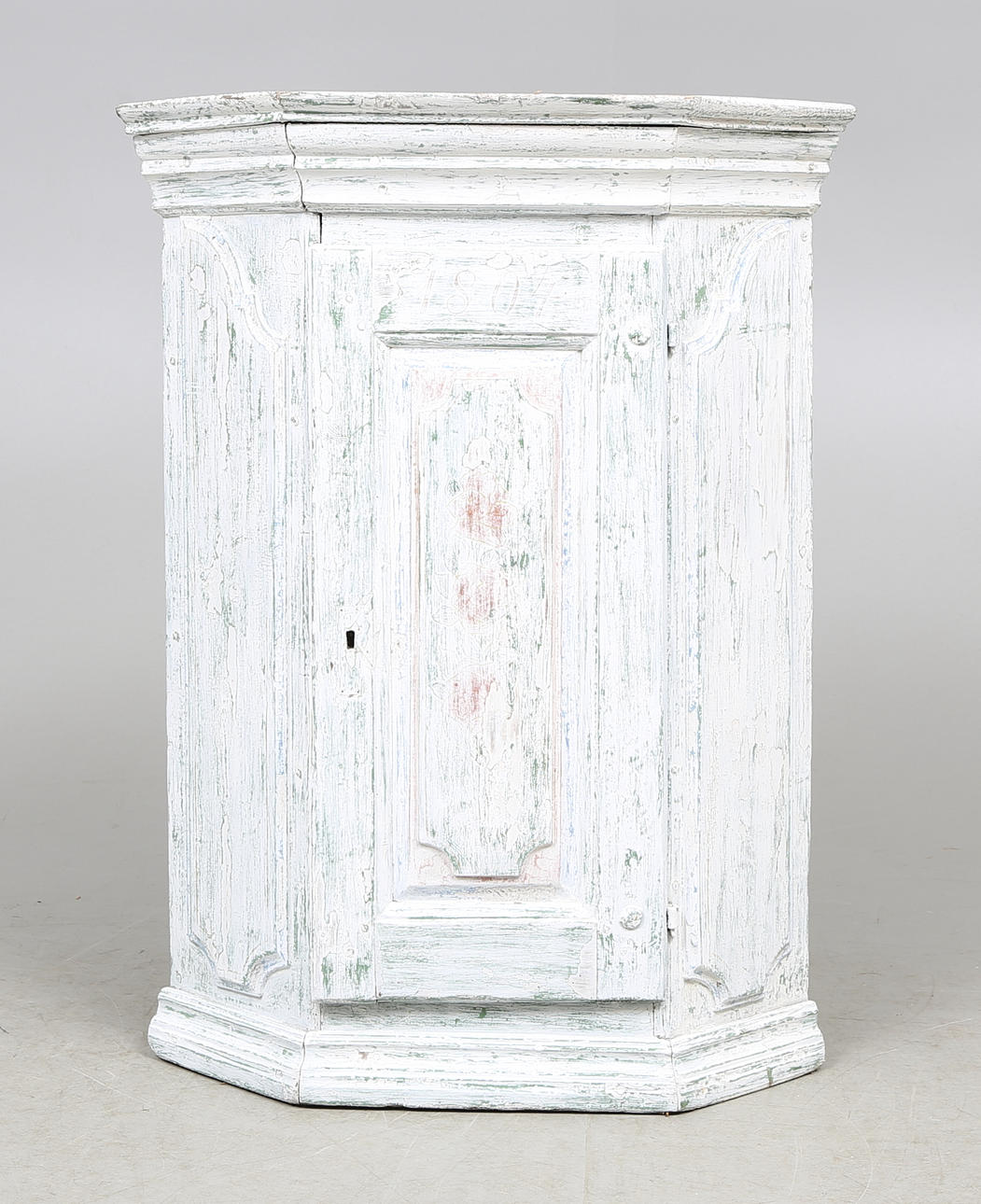 HÄNGSKÅP, allmoge, 1700/1800-tal.