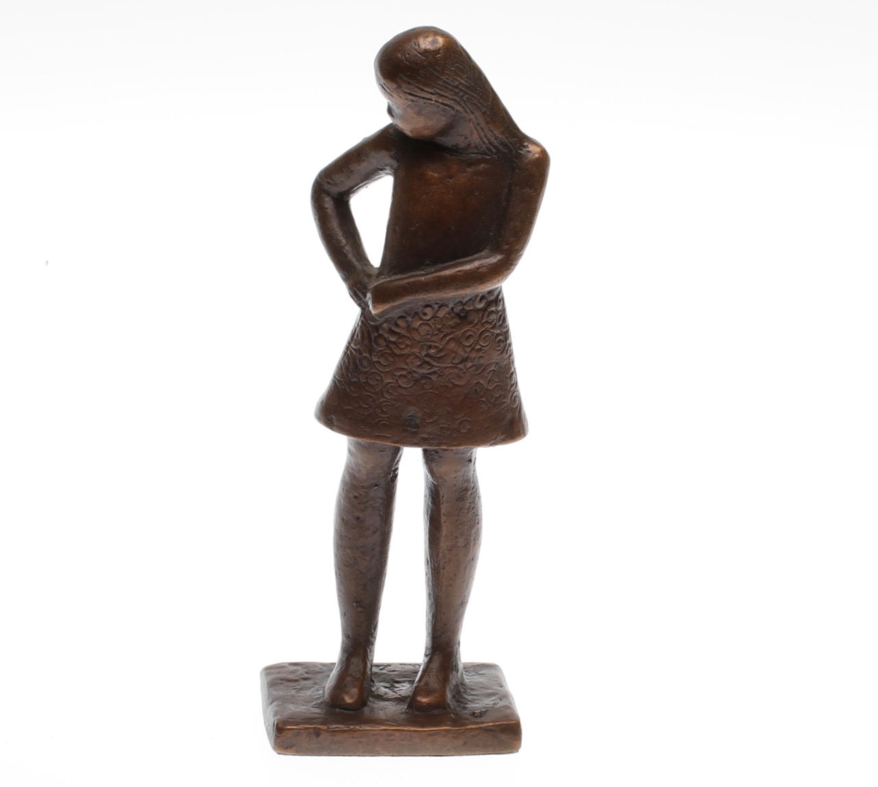 SKULPTUR, brons, "Tonåring", Lisa Larson, signerad och numrerad.