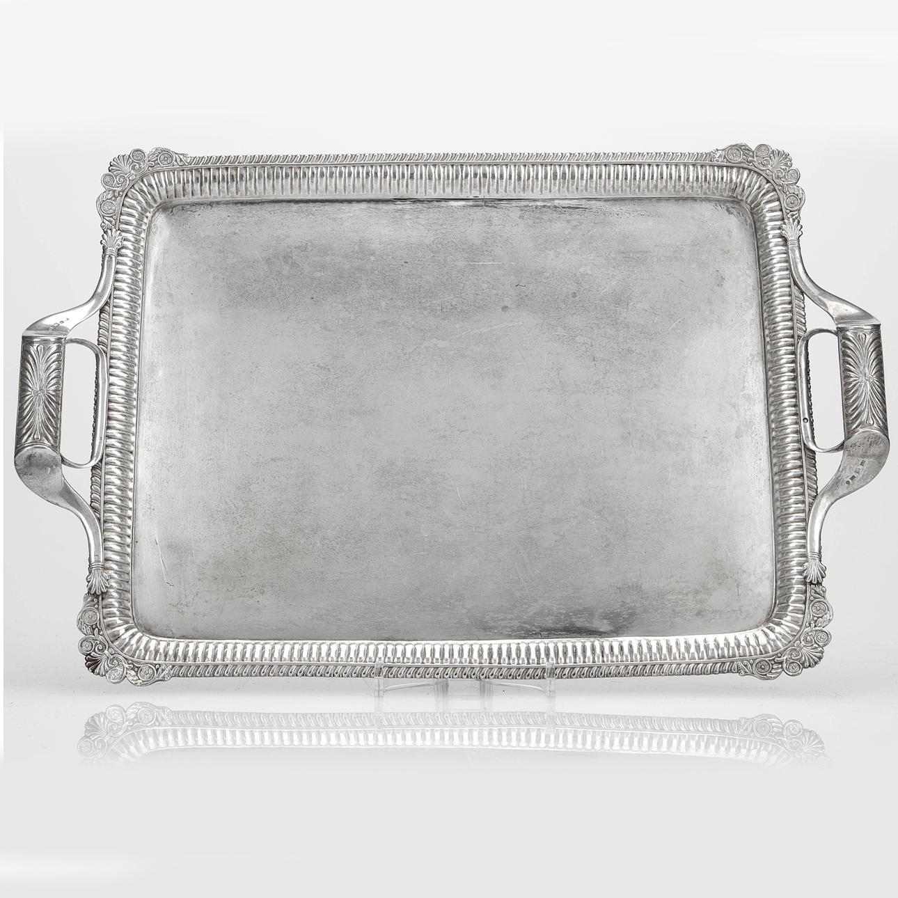 BRICKA , silver, ryska stämplar, 1829.