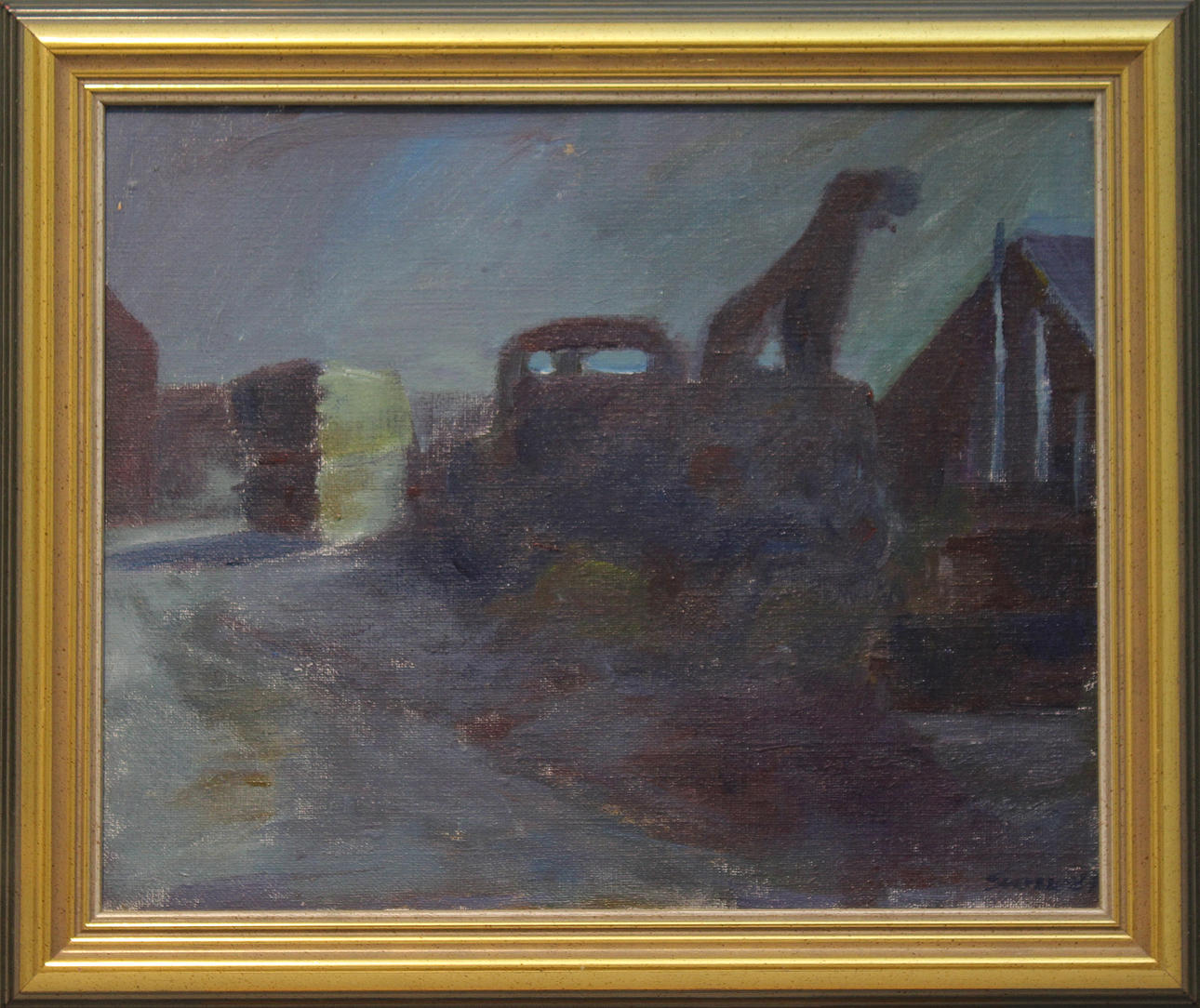 SVEN-INGVAR JOHANSSON. "Tidig morgon" Olja på duk. Signerad Sven-Ingvar Johansson.