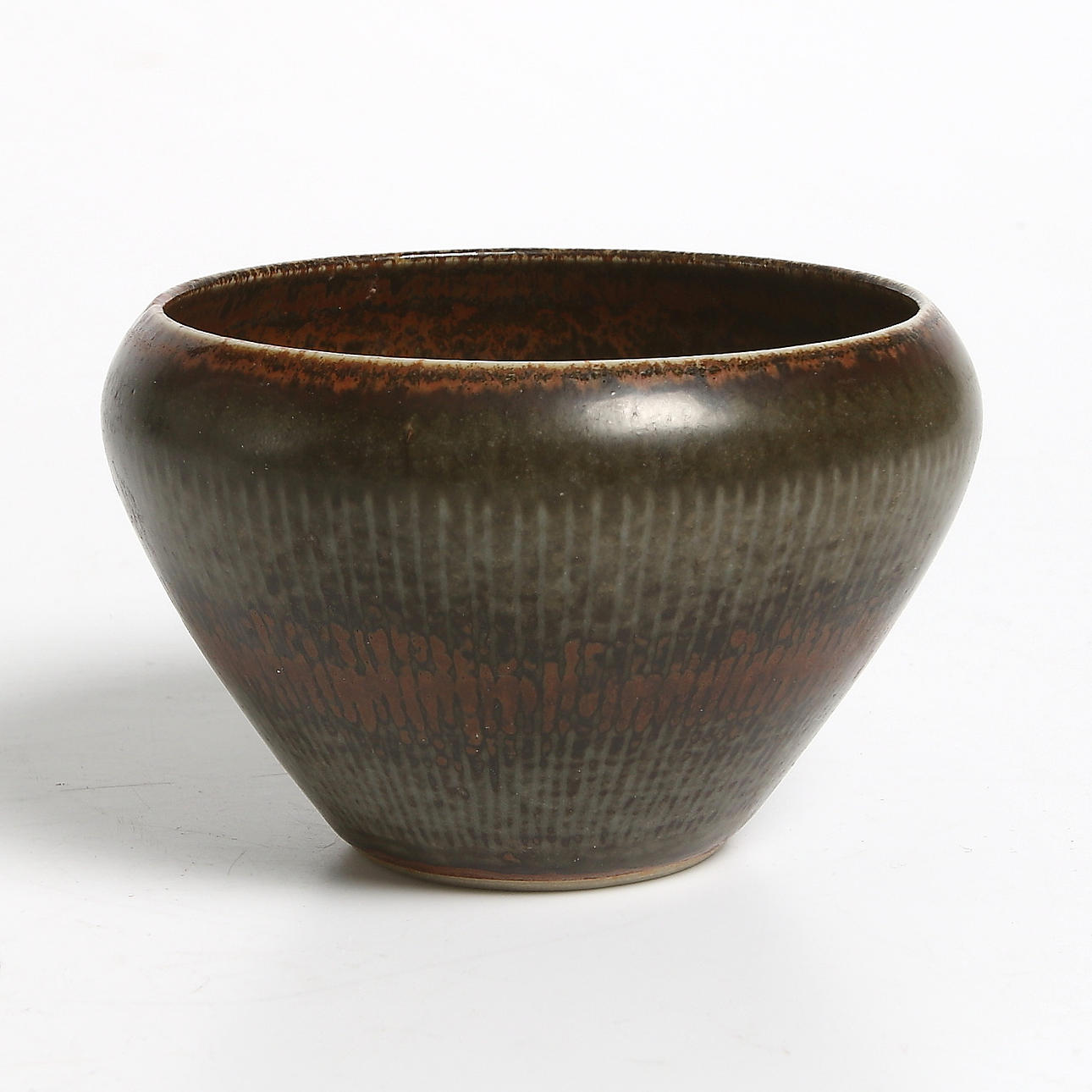 SKÅL, stengods, Carl-Harry Stålhane, Rörstrand, Ateljé, unik, signerad och daterad, 1963.