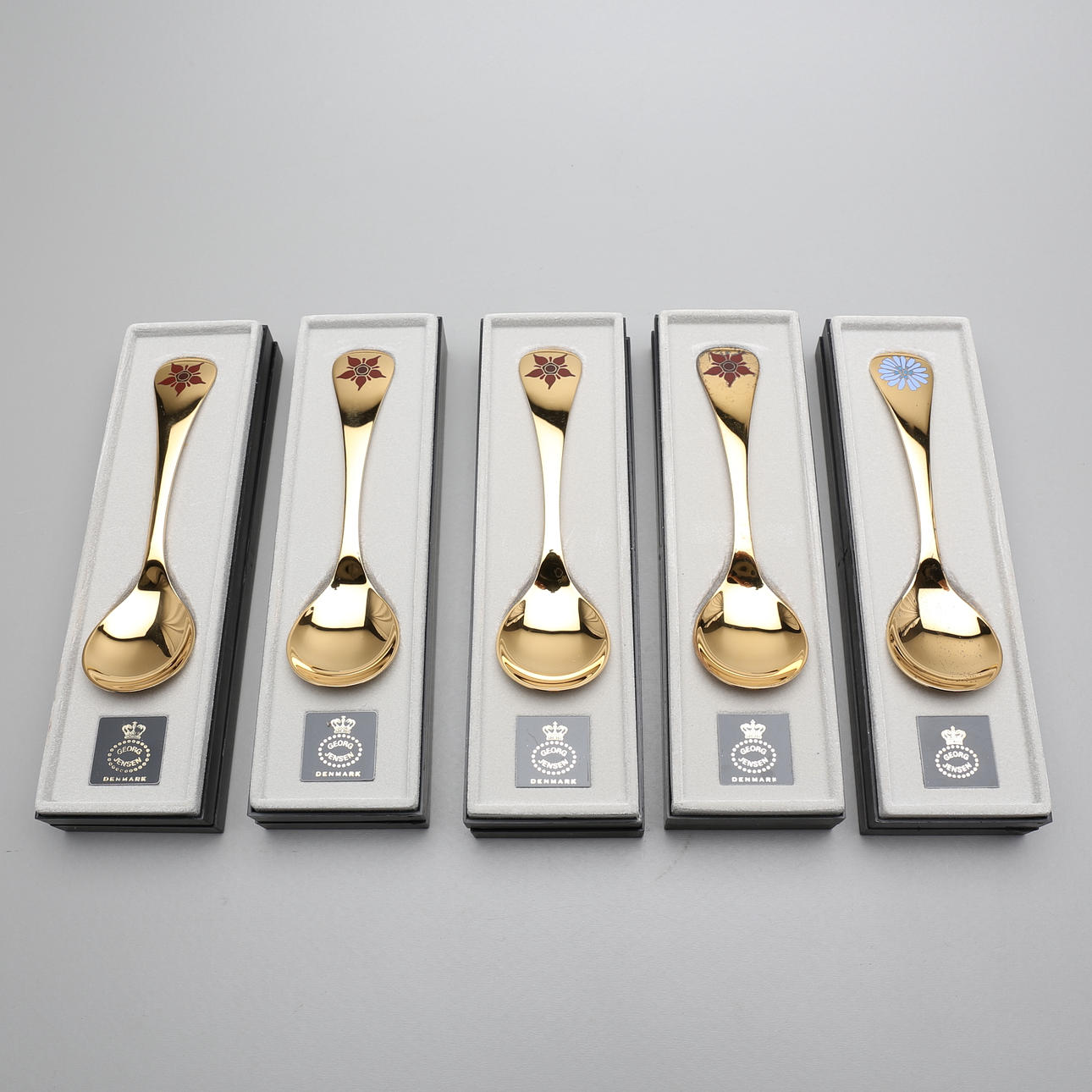 SKEDAR, 5 st, sterlingsilver, Georg Jensen, vikt ca 212 g.