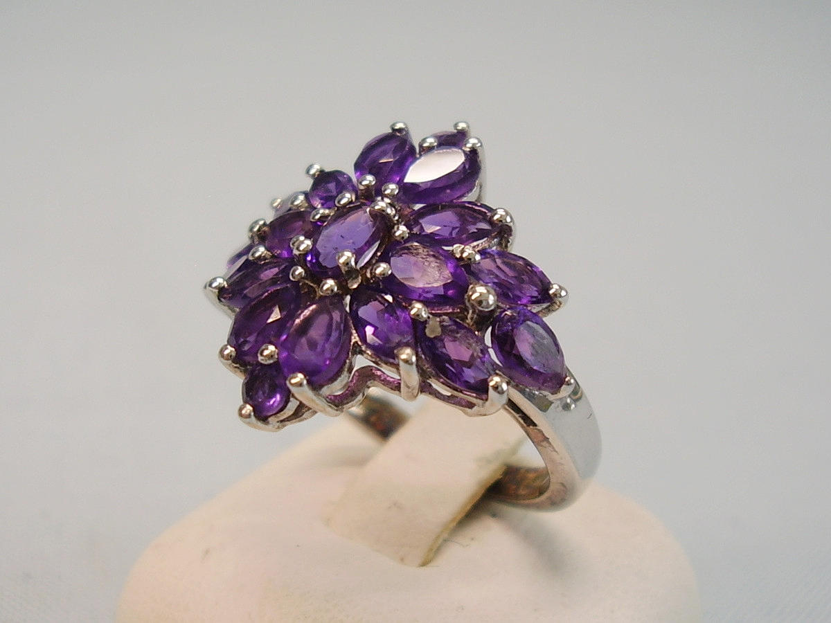 AMETHYST RING SØLV 3 ct. ametyst.