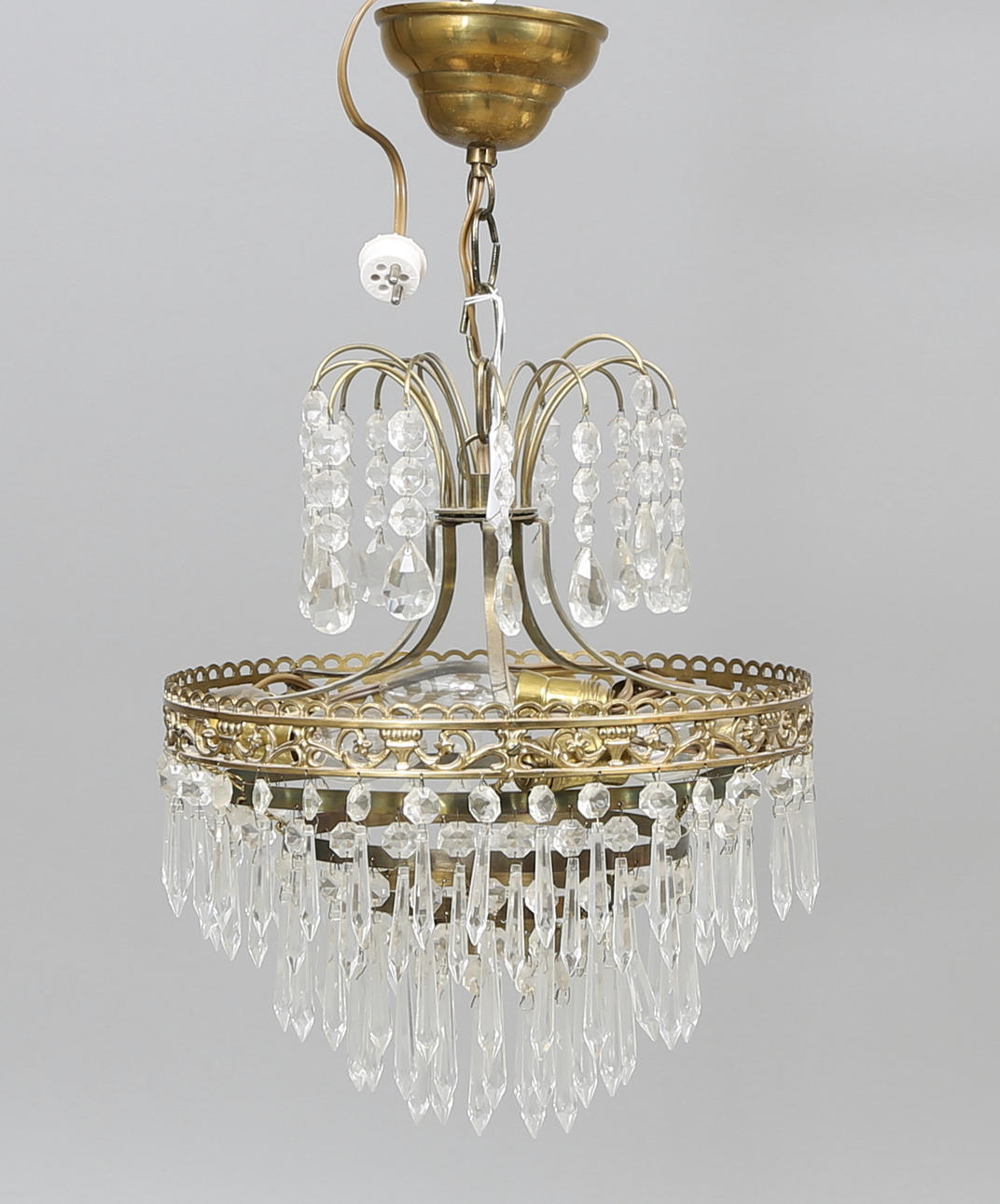 TAKKRONA, empirstil, 1900-tal, total höjd ca. 52 cm.