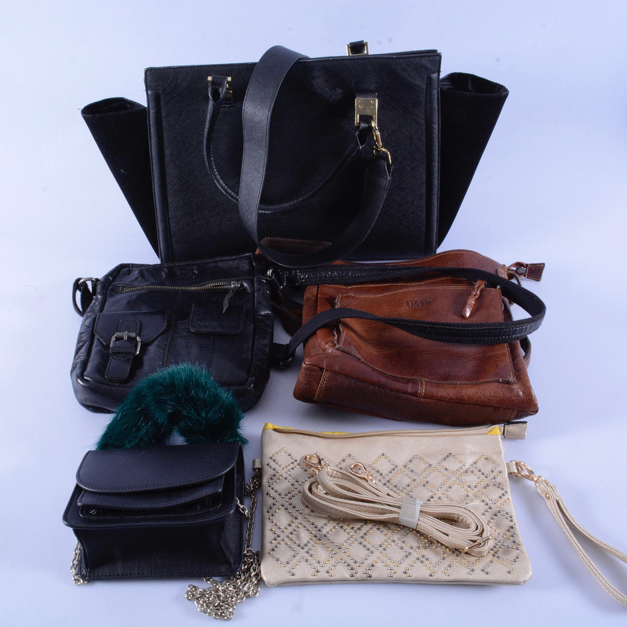 VÄSKOR, 5-stycken, bla Biori Trophy.