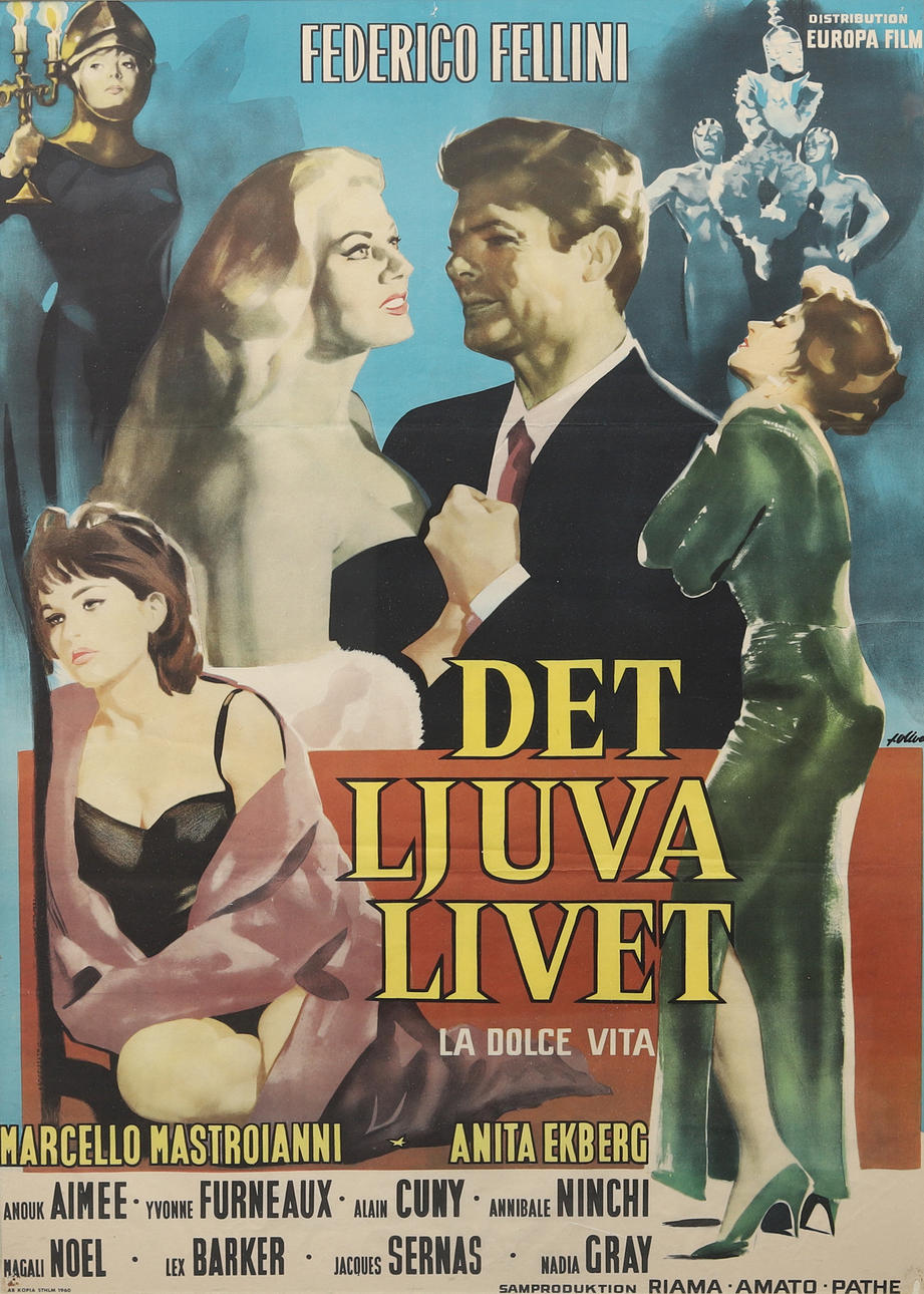 PÓSTER DE CINE, La dulce vida, 1960.