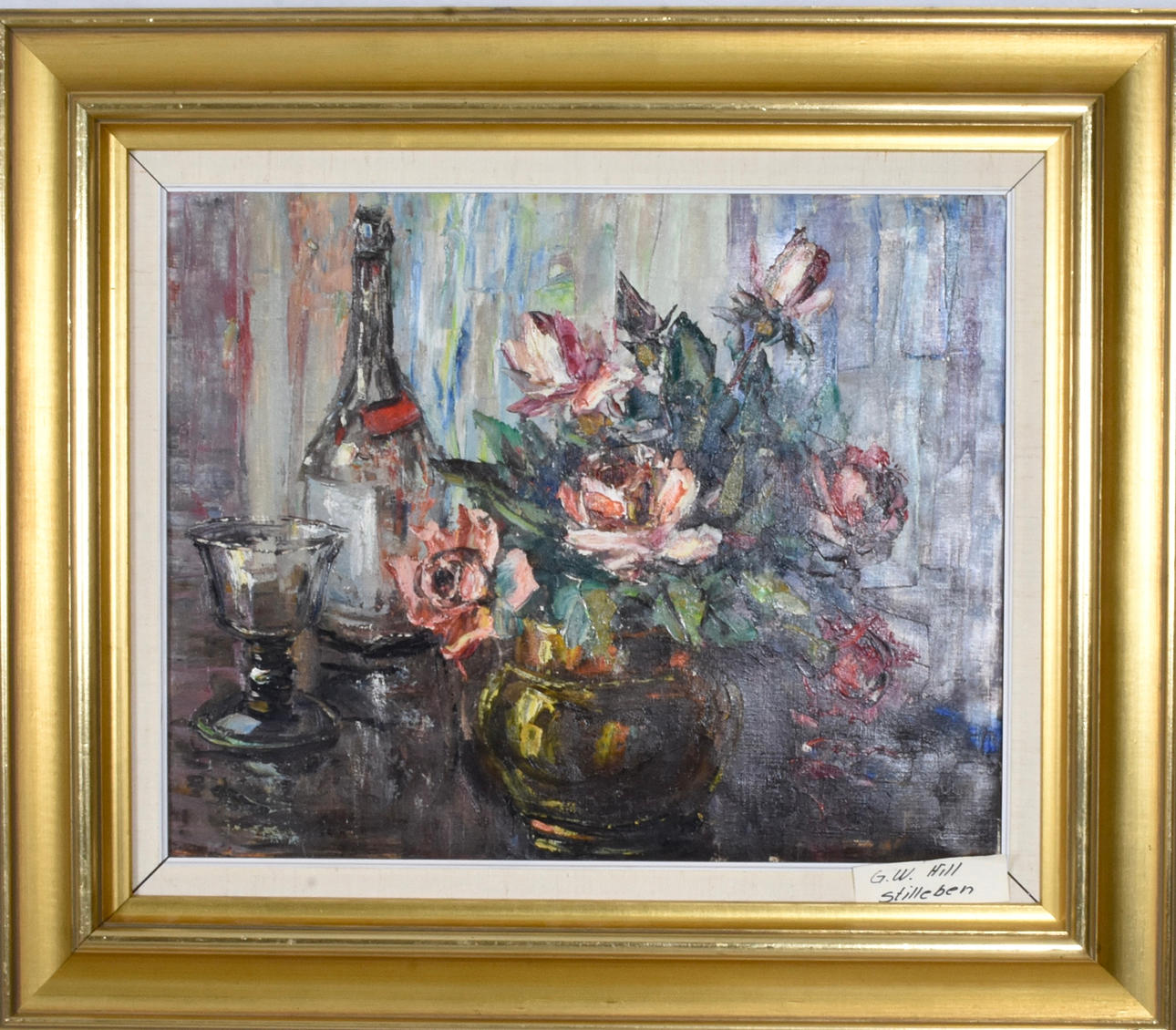 G W HILL. óleo sobre lienzo.