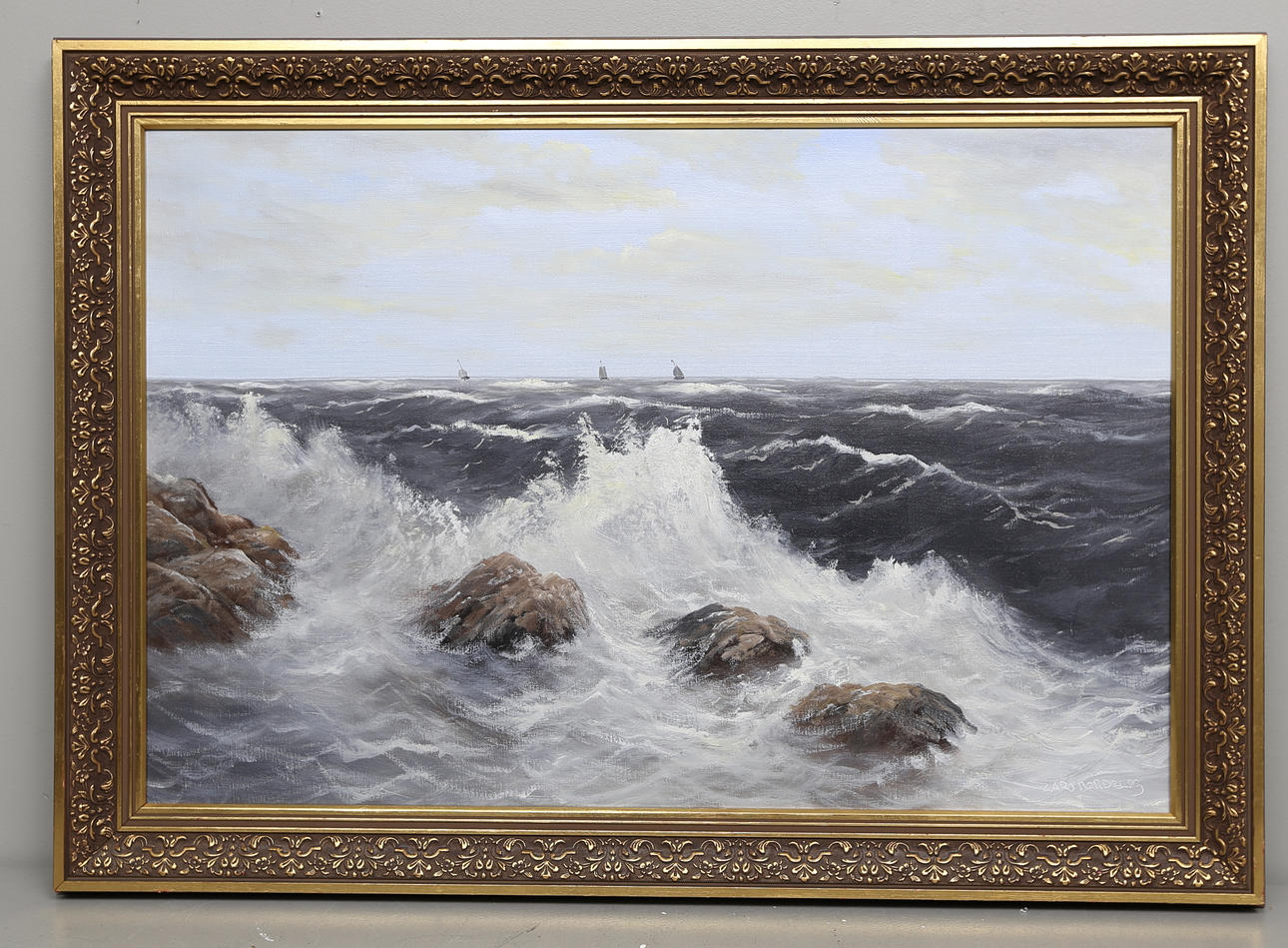 LARS NORDBERG. Olja på duk, sign.