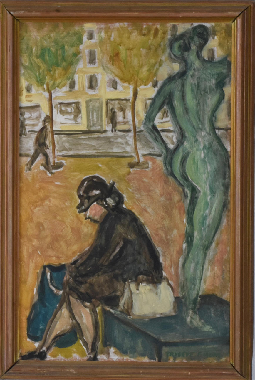 TRYGGVE EMOND. Olja på pannå.