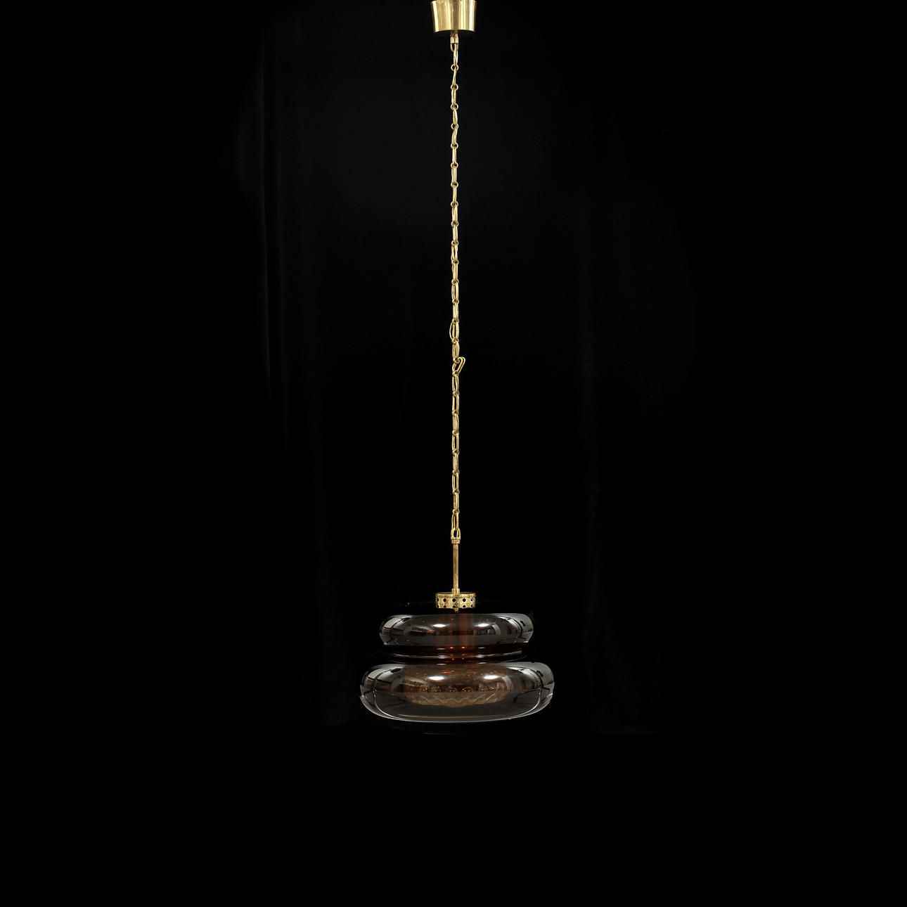 TAKLAMPA "Bubblan", Carl Fagerlund, Orrefors, 1960-tal.