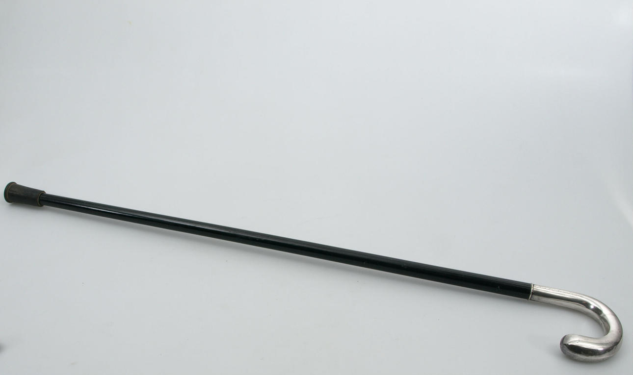 SPATSERKÄPP MED SILVERKRYCKA, tidigt 1900-tal.