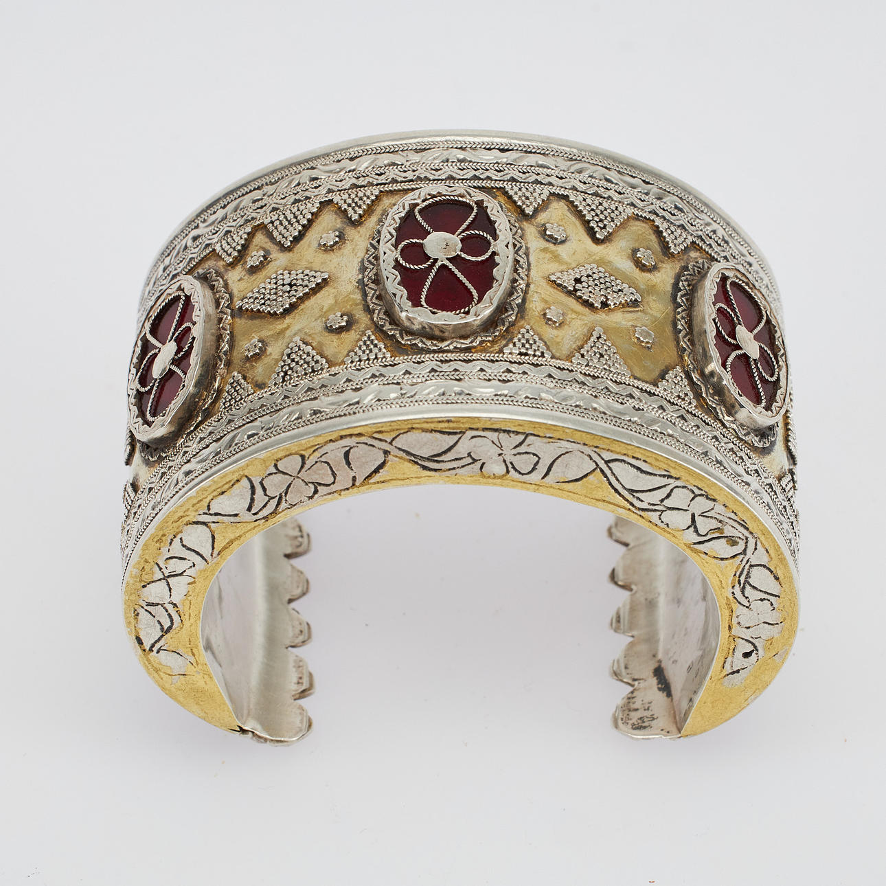 PULSERA, esmalte, plata, India.