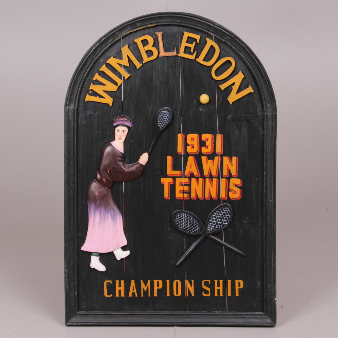 TRÄTAVLA, Wimbledon, 1931 Lawn Tennis Champion Ship, 1900-talets sista kvartal.
