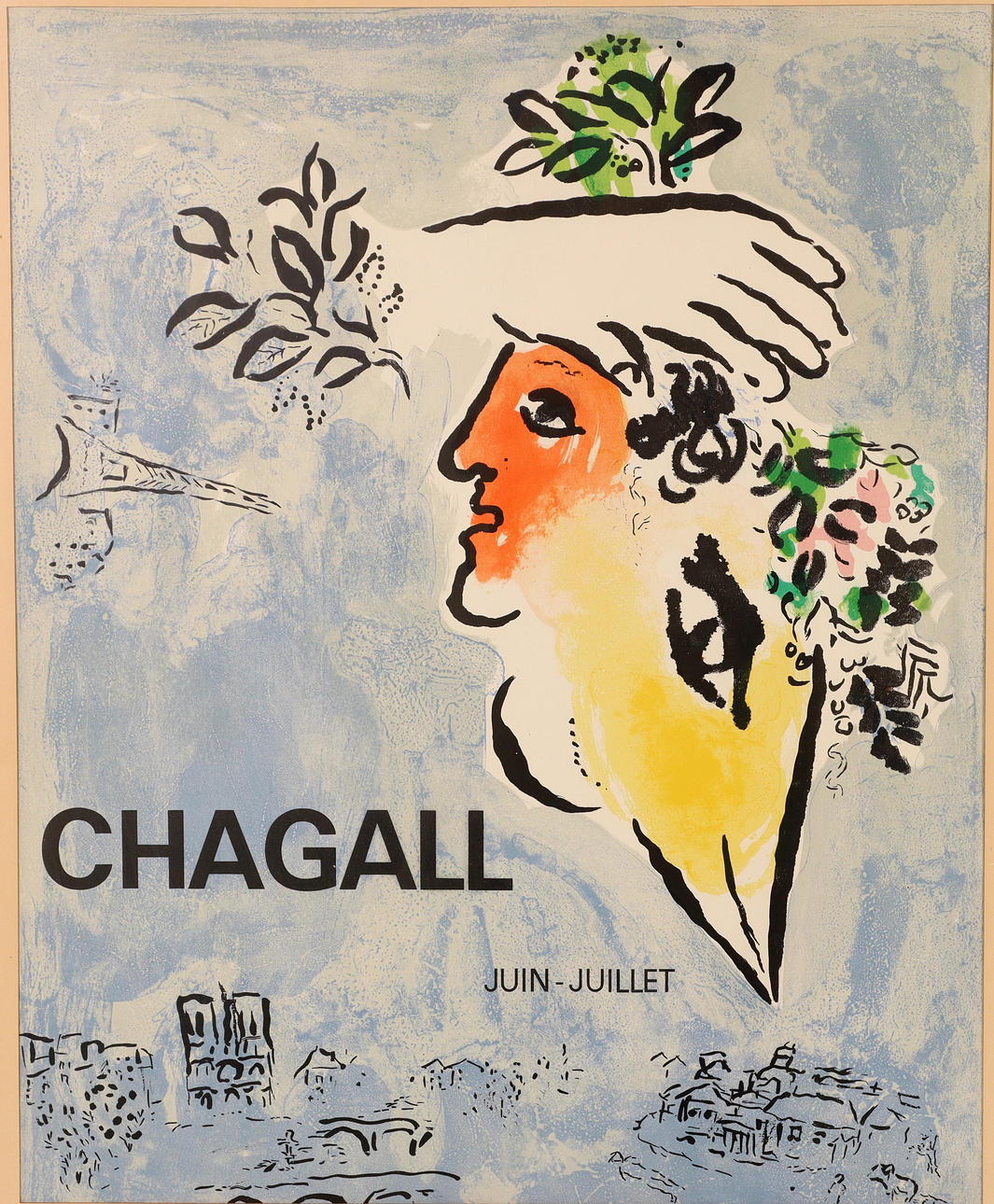 UTSTÄLLNINGSAFFISH, Chagall, 1900-talets andra hälft.