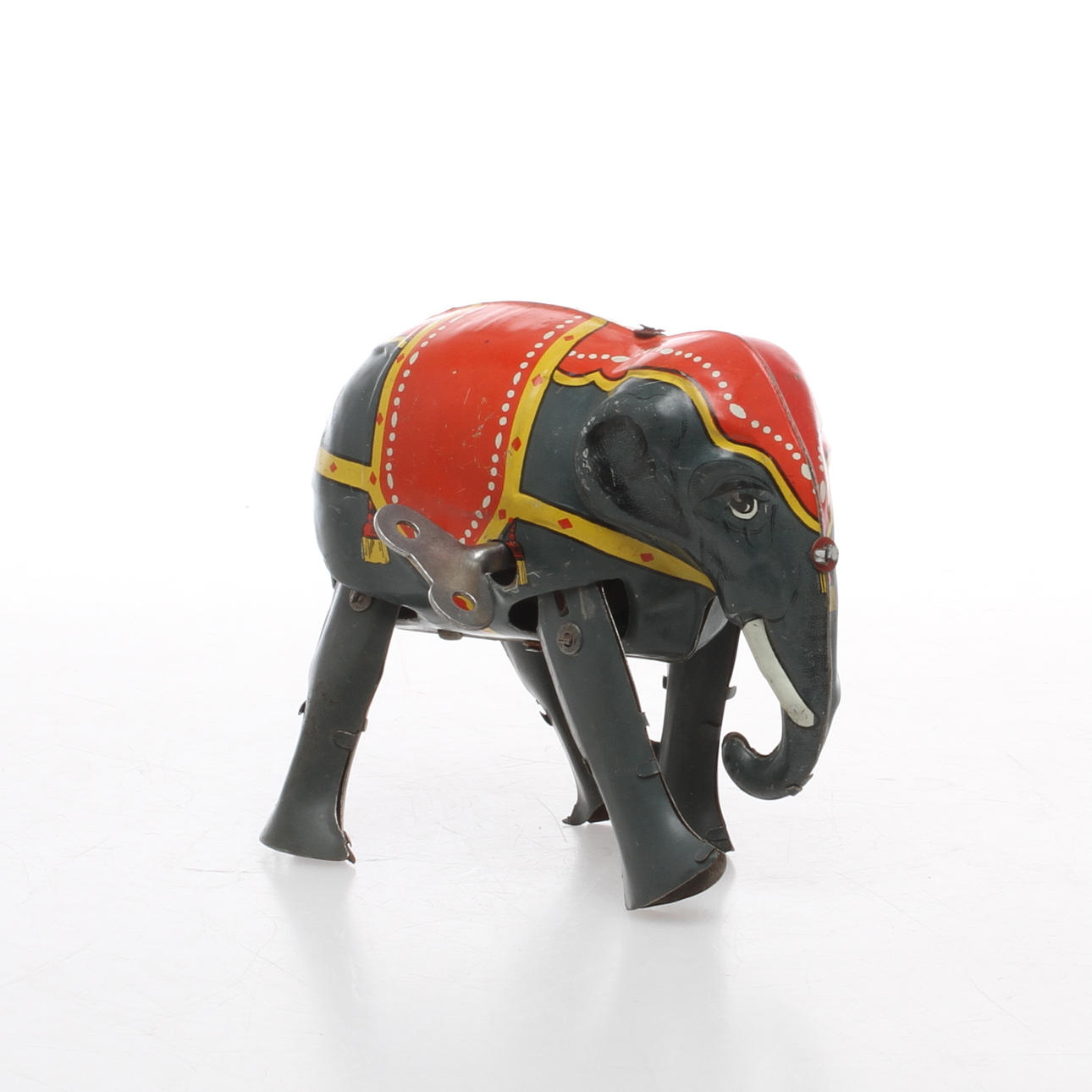 BLOMER&SCHULER Elefant i plåt, urverk,Germany.