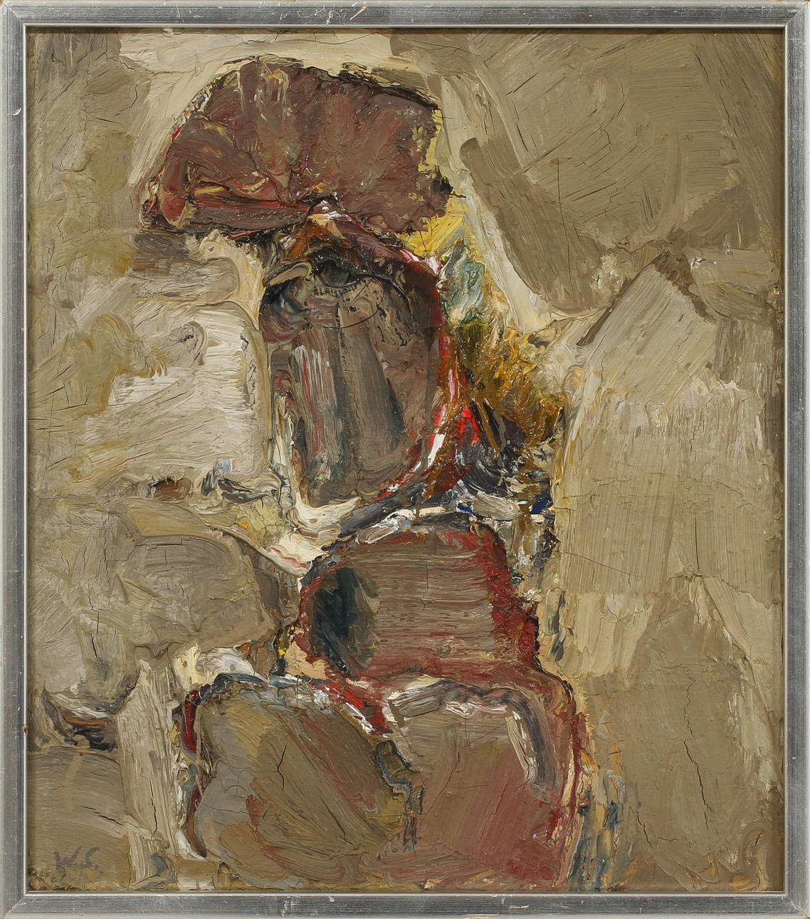 WIKING SVENSSON. "Nomad", olja på duk, sign.