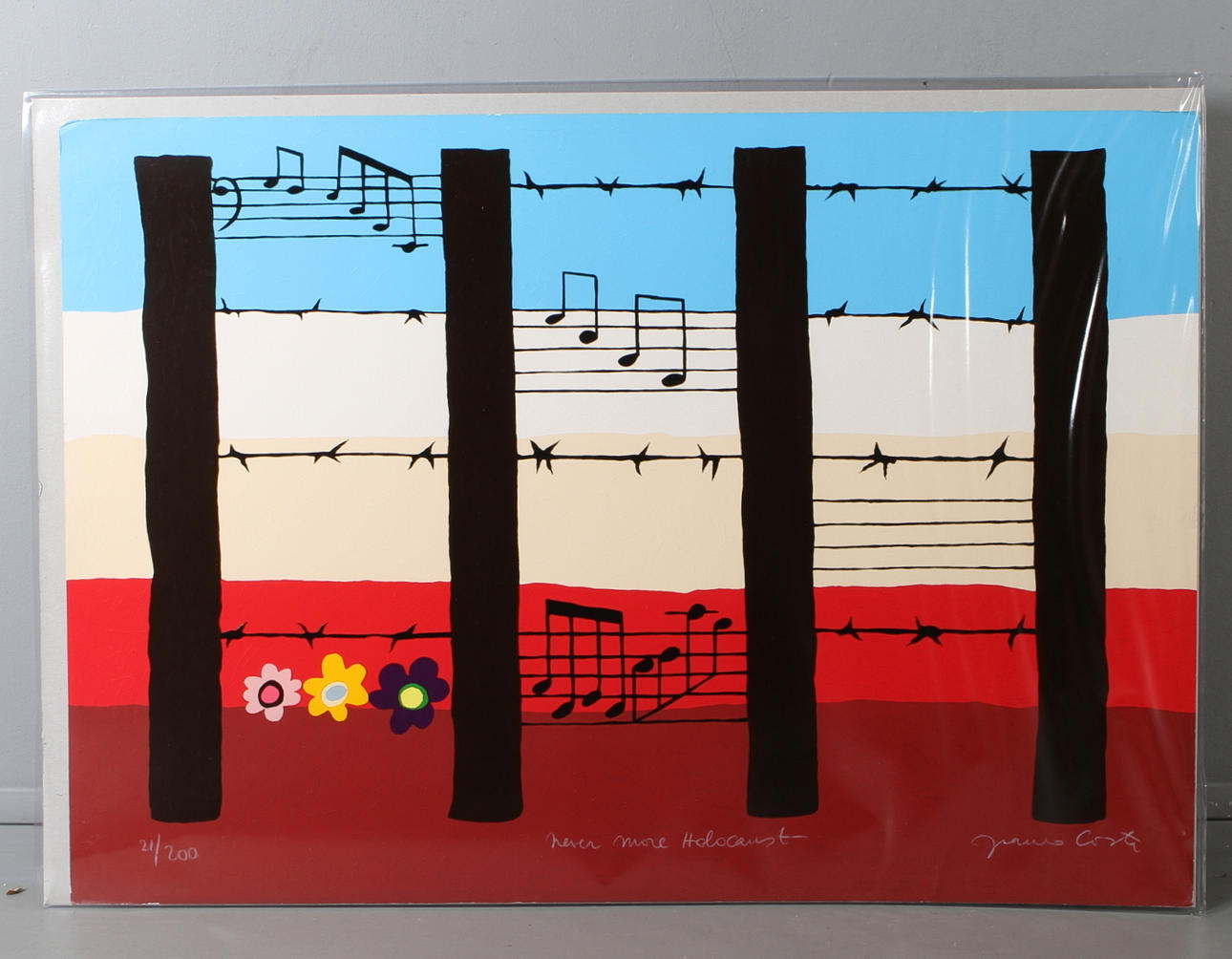 FRANCO COSTA. 2 st färgserigrafier, signerade samt numrerade.