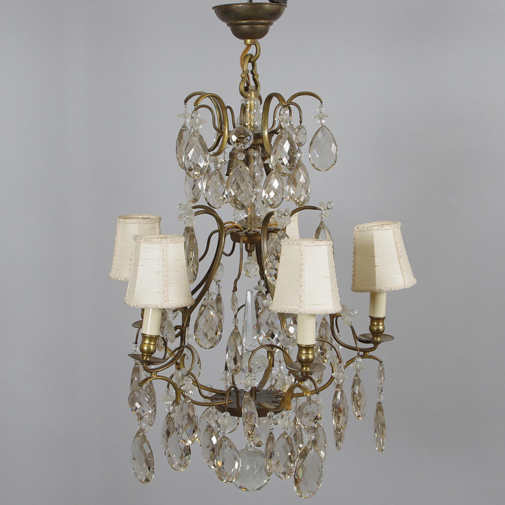 KRISTALLKRONA, rokokostil, tidigt 1900-tal.