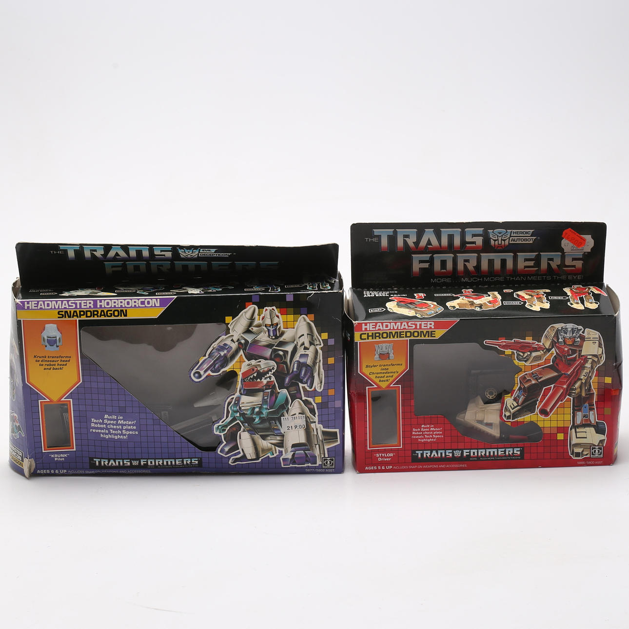 TRANSFORMERS, 2 st, Headmaster, Hasbro.